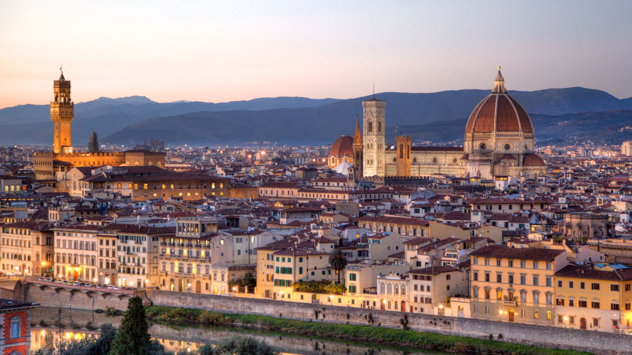 Atardecer en Florencia