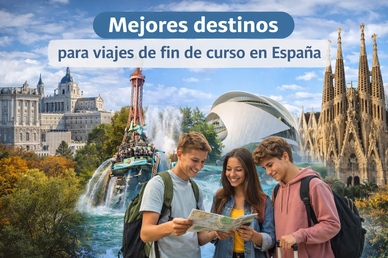 mejores destinos viajes fin de curso España estudiantes